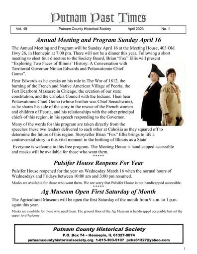 April 2023 newsletter